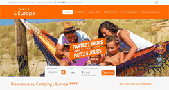 Desktop Screenshot of campingleurope.com